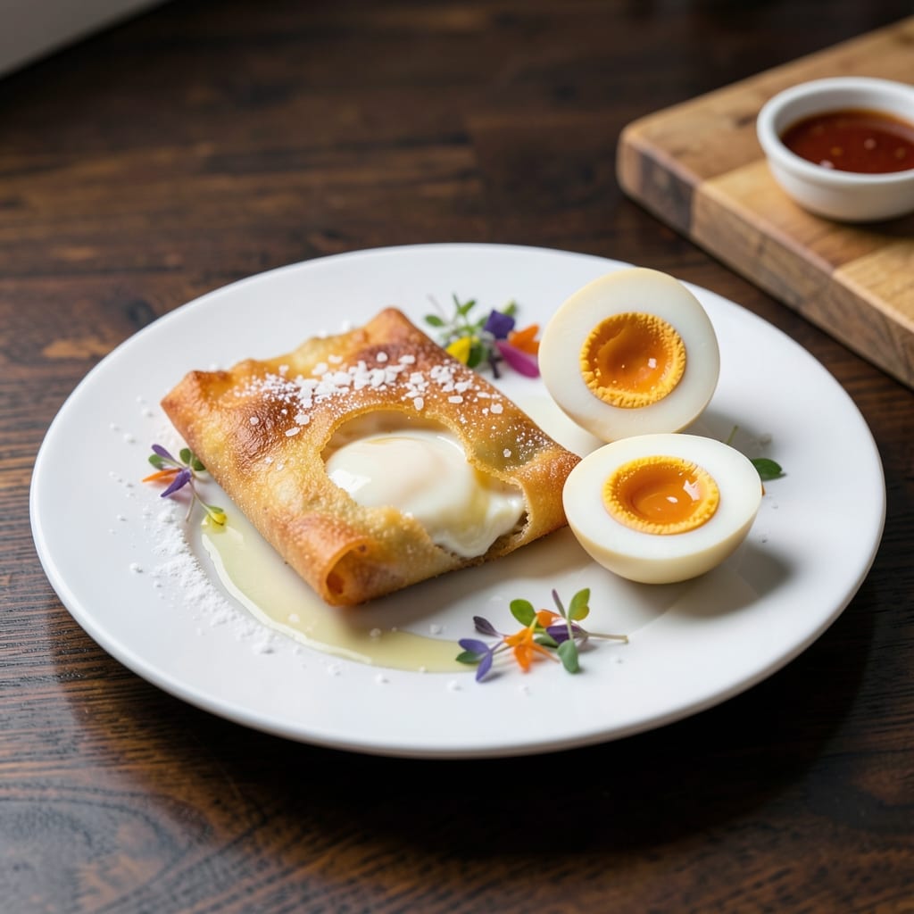 Boiled Egg Cutlet Recipe: Crispy Wonton Crust with Silky Scrambled Hearts