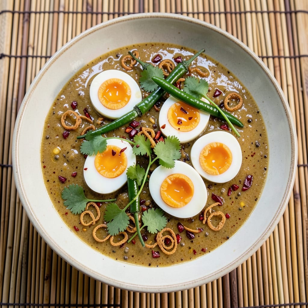 Chinese Egg Curry Recipe: Fragrant Coconut and Turmeric Breakfast Bliss