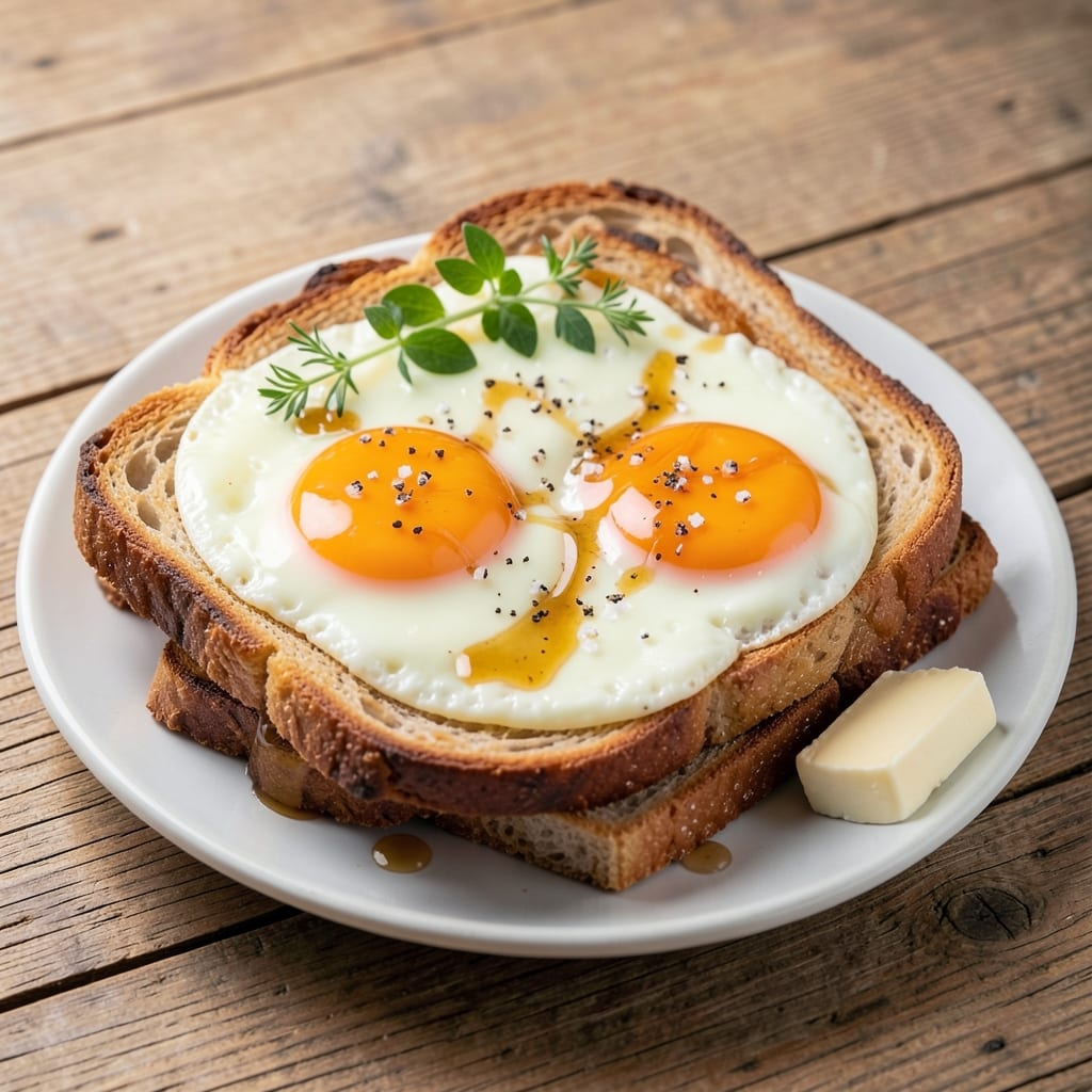 Bread Toast With Egg and Milk Recipe: Crispy Edges, Silky Yolk Magic