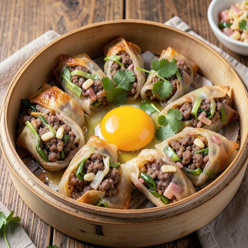 Chinese New Year Egg Roll Recipe: Festive Wonton Cups With Silky Scrambled Centers