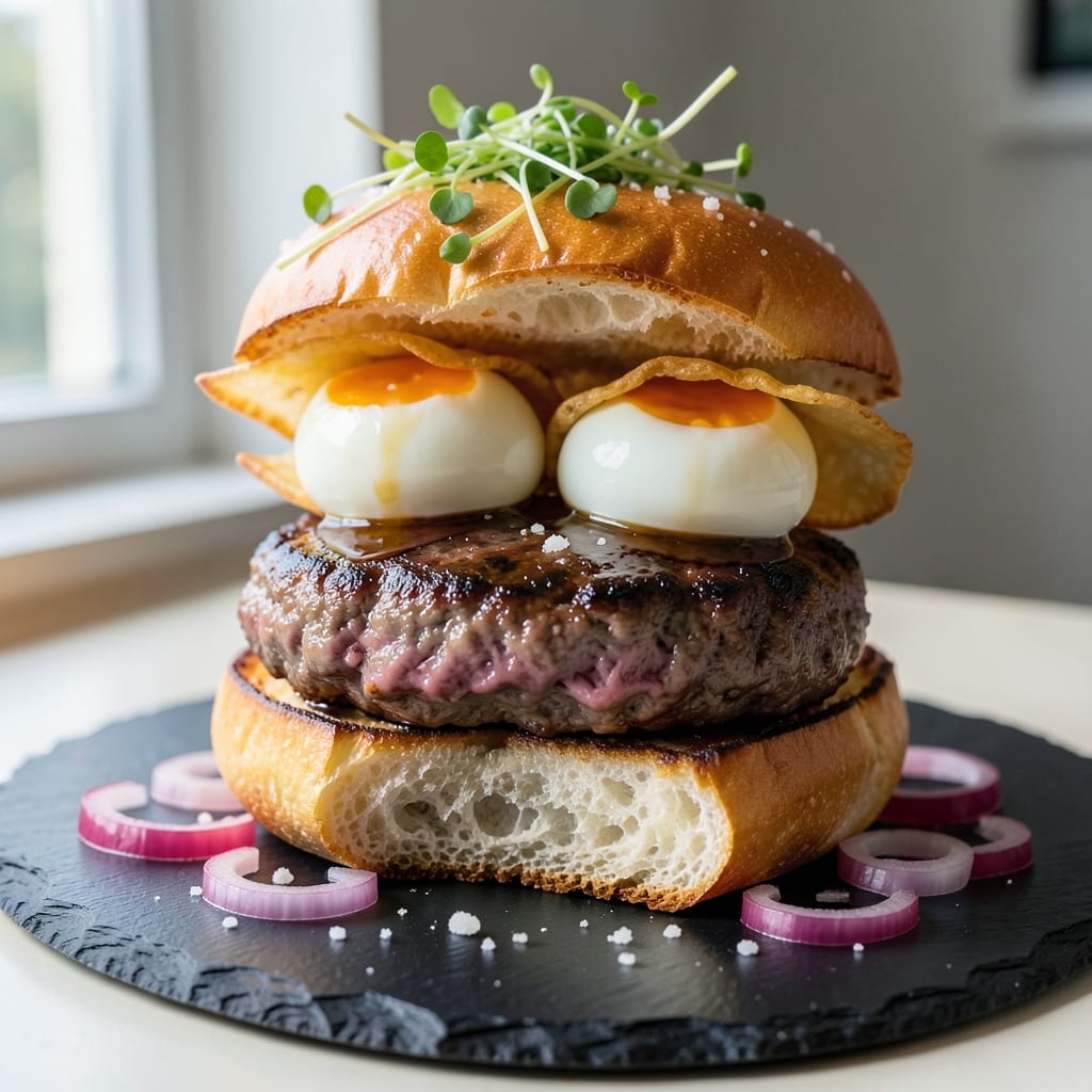 Boiled Egg Burger Recipe: Crispy Wonton Bites with Silky Yolk Centers