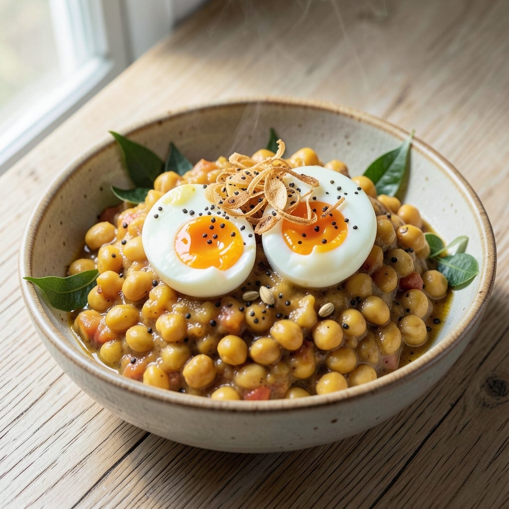 Chana Dal With Egg Recipe: Spiced Protein-Packed Breakfast Bowl