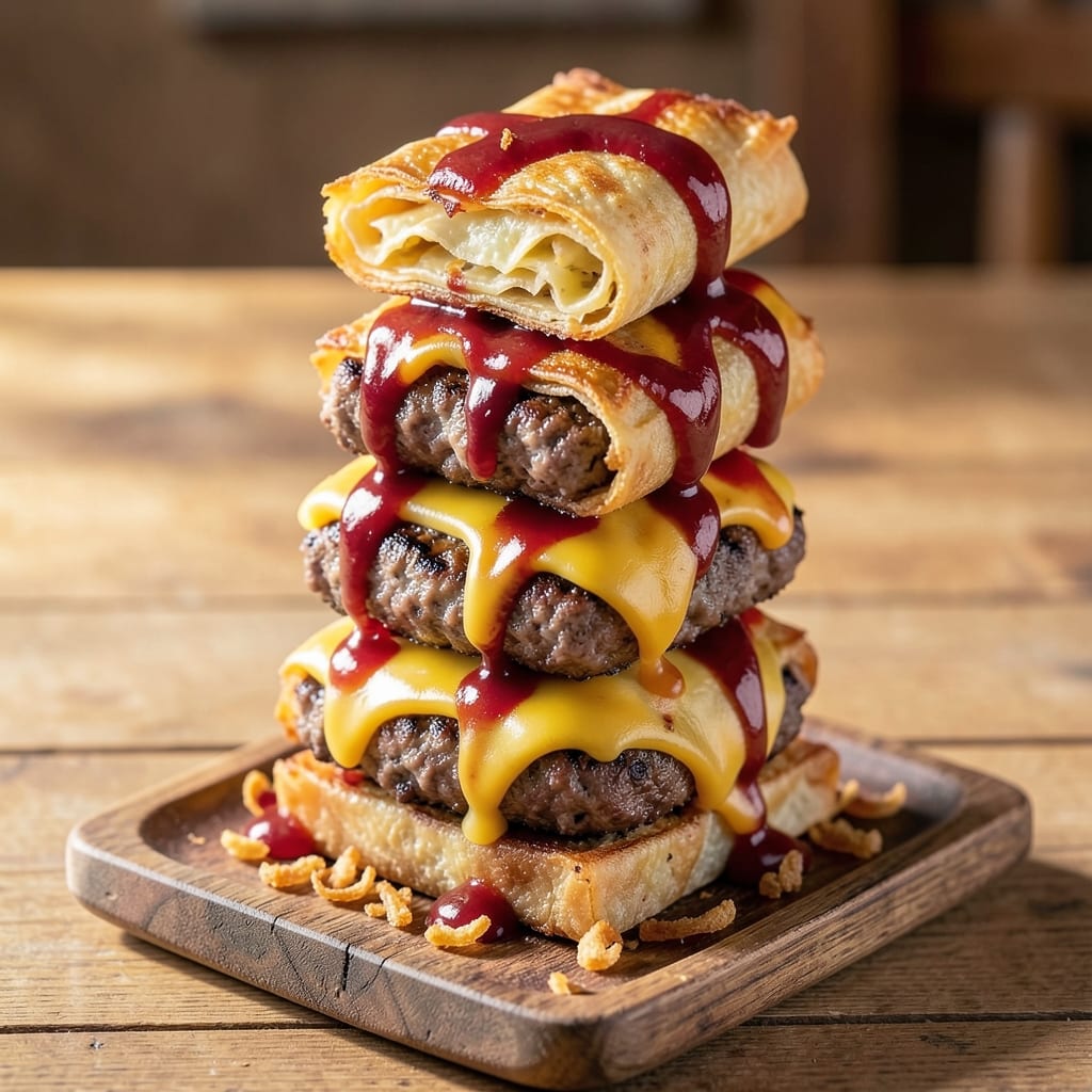 Cheeseburger Egg Rolls Disney World Recipe: Disney-Inspired Bites With Runny Yolk Surprises
