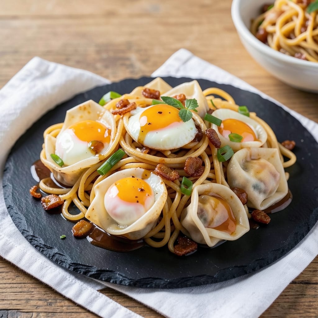 Chow Mein Noodle Egg Nests Recipe: Crispy Wonton Cups With Golden Yolk Surprise
