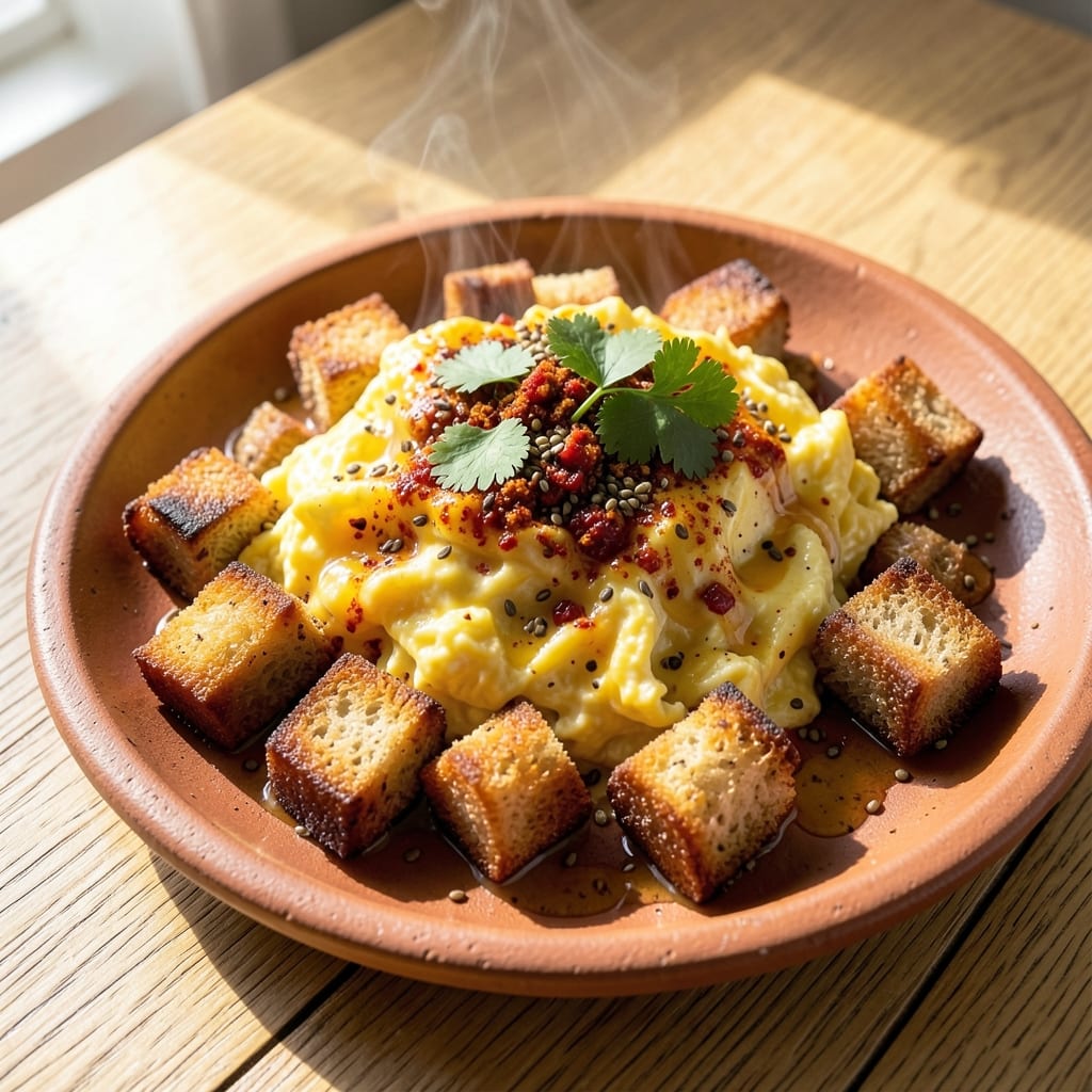 Bread Egg Bhurji Recipe: Spiced Scramble With Toasty Bread Crunch