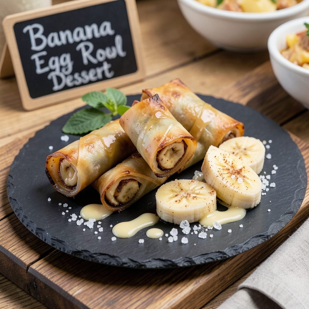 Banana Egg Roll Dessert Recipe: Warm Cinnamon Swirls in Crispy Wonton Cups