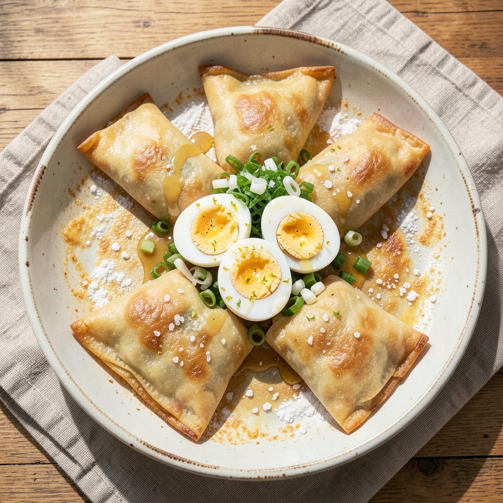 Boiled Egg Pav Recipe: Crispy Wonton Cups With Silky Yolk Rivers
