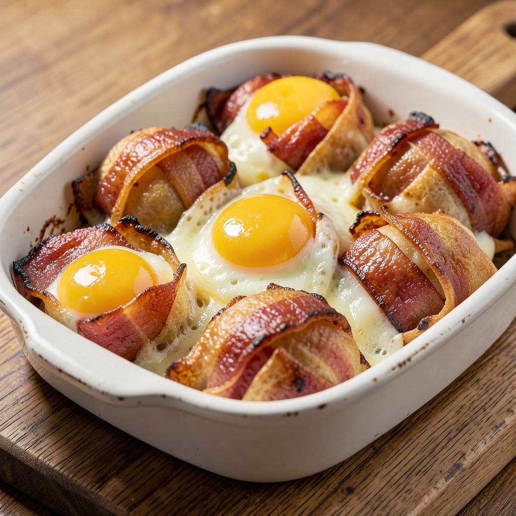 Bacon Egg and Cheese Bombs Recipe: Crispy Wonton Cups With Smoky Bacon Bite