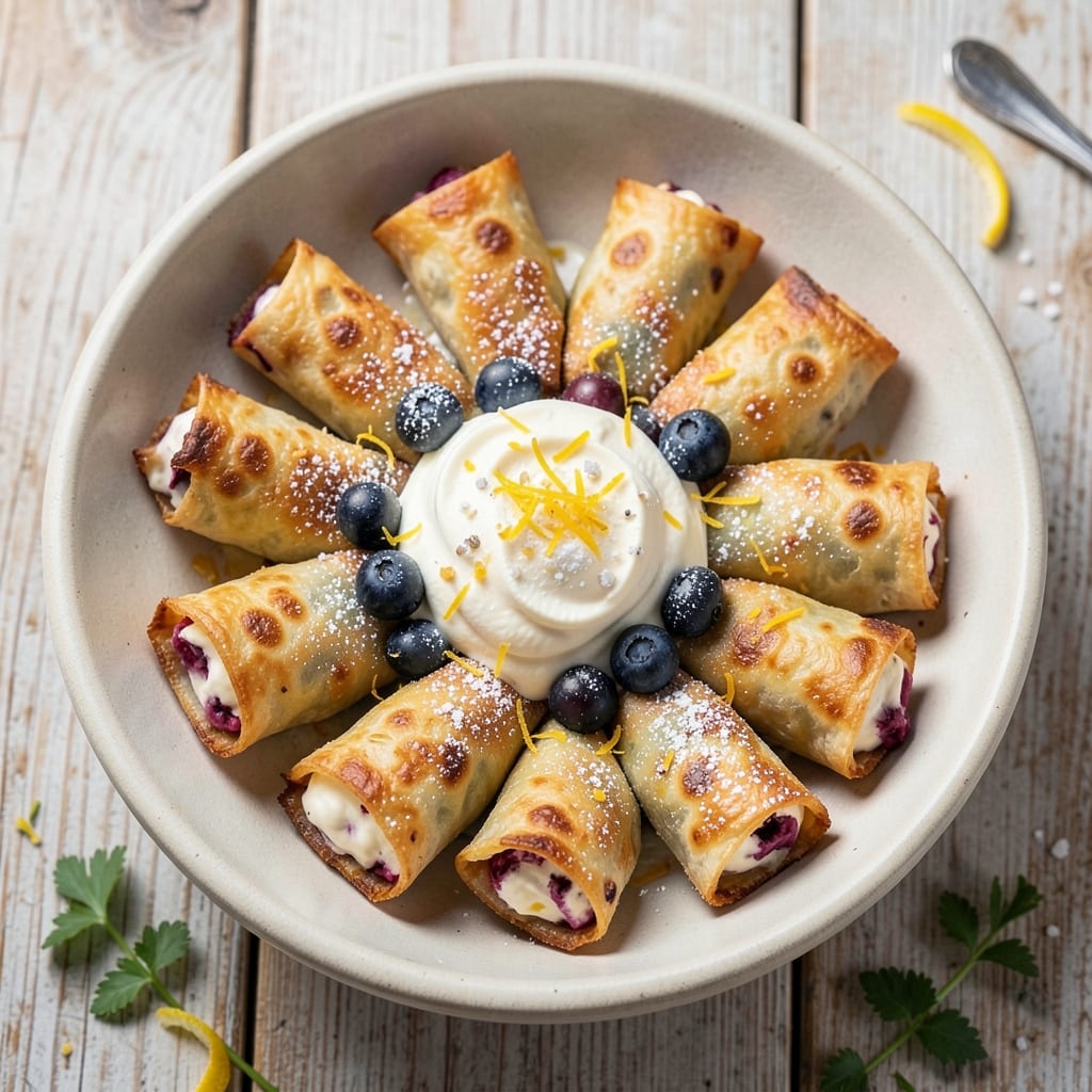 Blueberry Cream Cheese Egg Rolls Recipe: Sweet-Tart Bites With Crispy Wraps