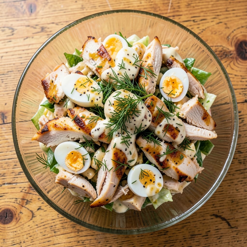 Broken Egg Chicken Salad Recipe: Crispy Won Ton Cups With Silky Yolk Rivers