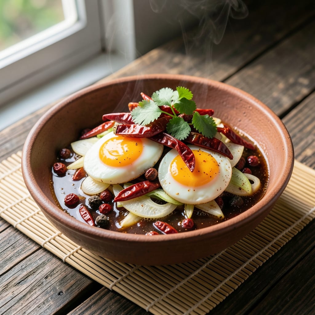 Chinese Chilli Egg Recipe: Spicy-Sweet Silky Yolk Rivers in Crispy Bites