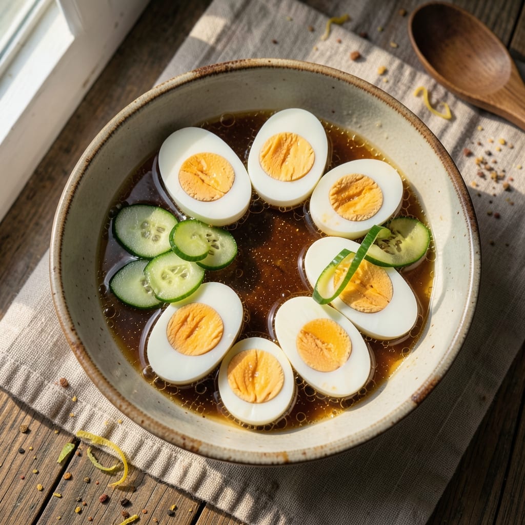 Boiled Egg Pickle Recipe: Zesty Cucumber-Infused Preservation Magic
