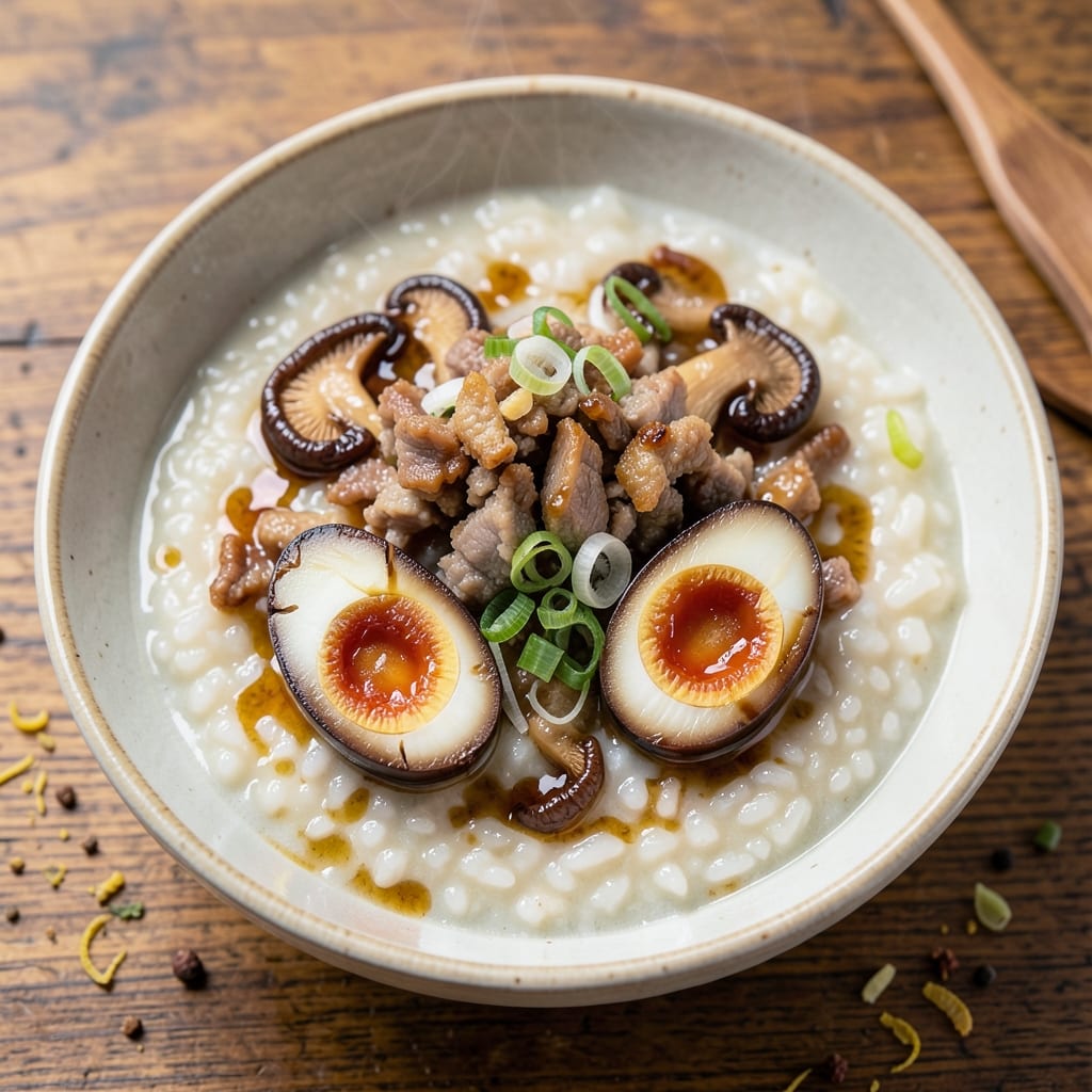 Century Egg Minced Pork Porridge Recipe: Umami-Rich Silken Texture with Preserved Egg Depth