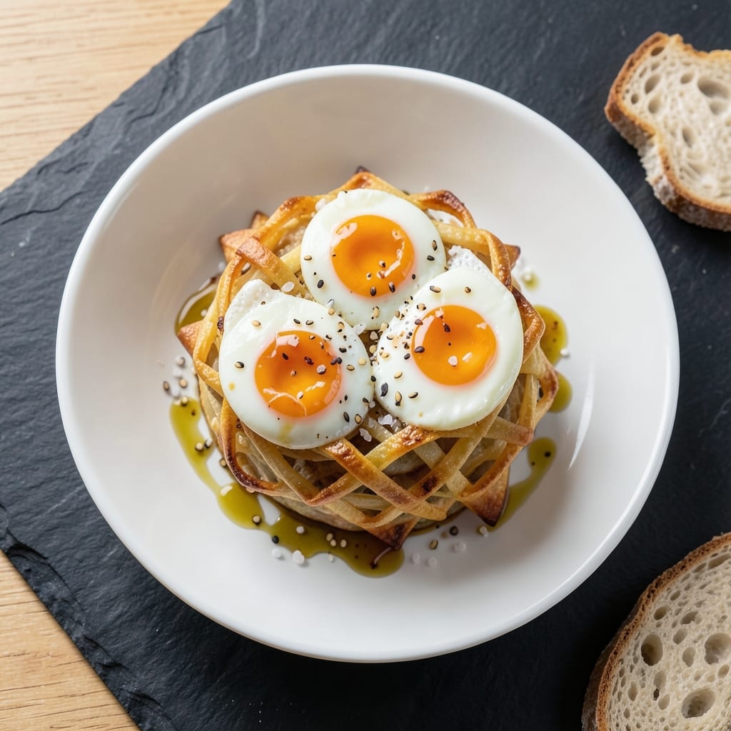 Delivered Eggs Recipe: Crispy Wonton Shells With Golden Yolk Centers