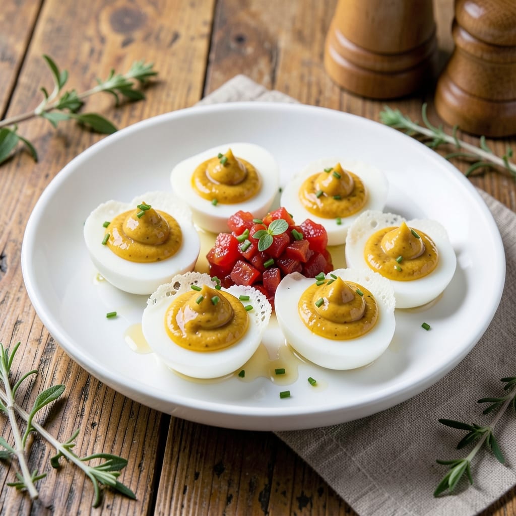 Deviled Eggs Recipe With Relish and Vinegar: Zesty Tang and Crunchy Texture Twist