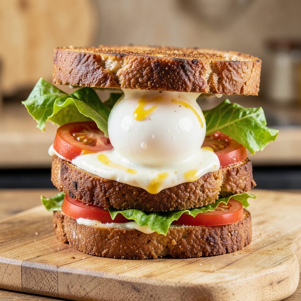 Boiled Eggs Mayo Sandwich Recipe: Crunchy Bread and Creamy Yolk Harmony