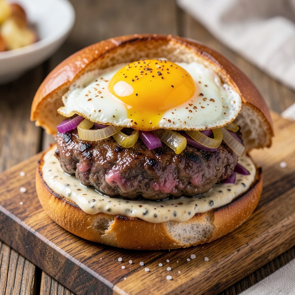 Burger Recipe With Egg or No Egg: Crispy Patty, Fluffy Egg Options