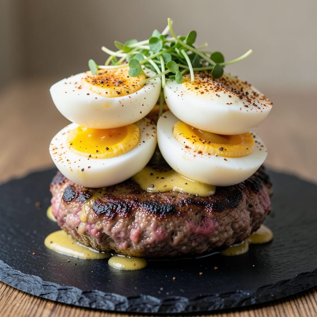 Deviled Egg Hamburger Recipe: Smoky Savory Twist on a Classic