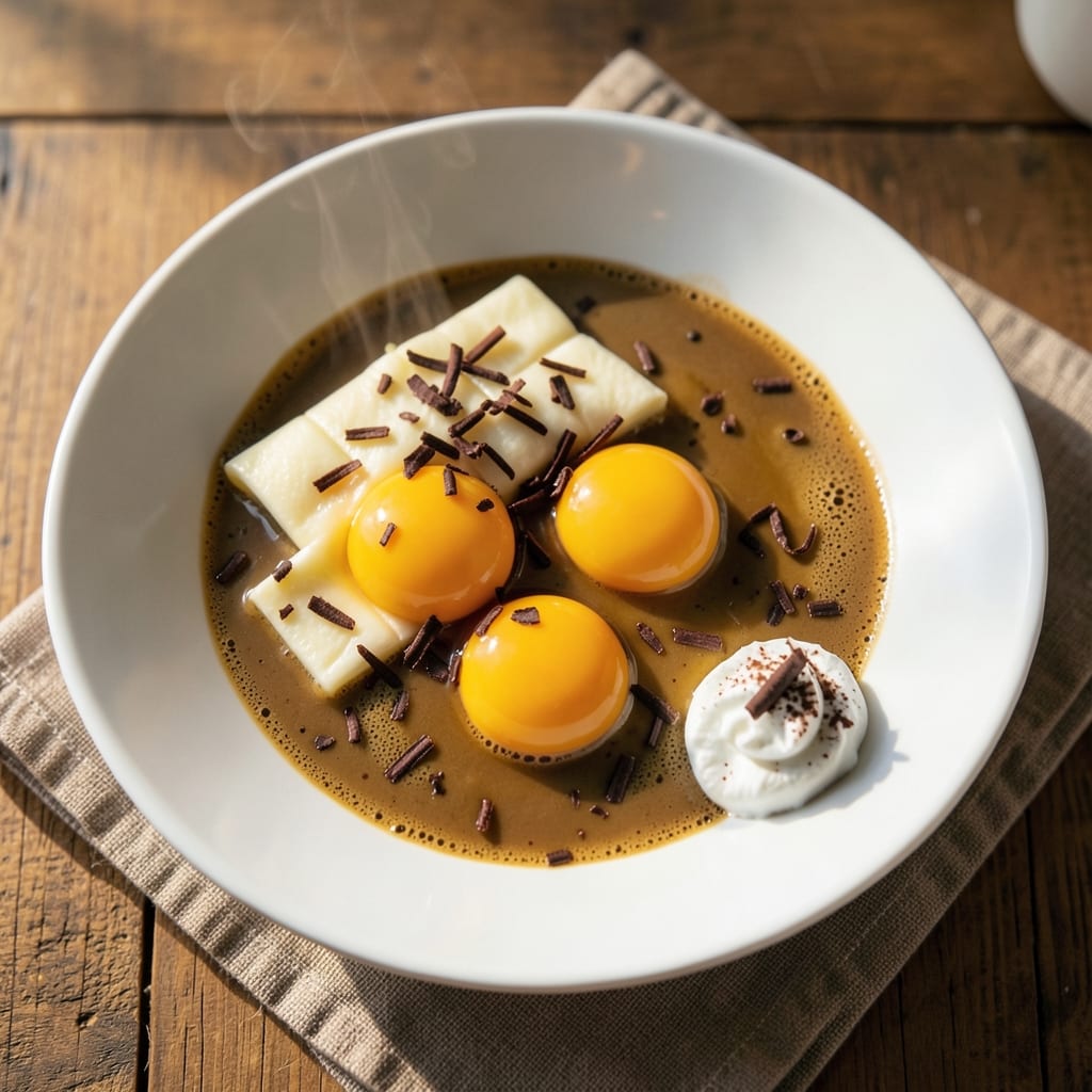 Coffee With Egg Yolk Italian Recipe: Silky Yolk Pools in Espresso-Infused Bites
