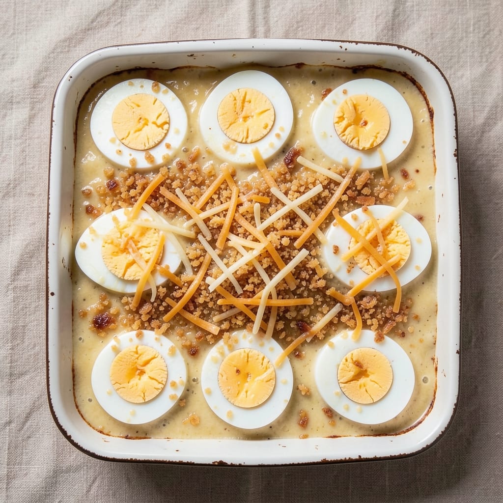 Boiled Egg Casserole Recipe: One-Pan Breakfast with Crispy Top and Creamy Centers