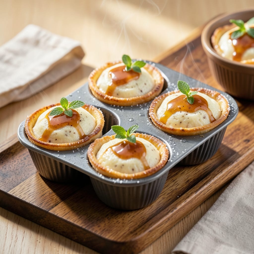 Dash Egg Bite Maker Flan Recipe: Silky Caramelized Custard in Crispy Wonton Cups