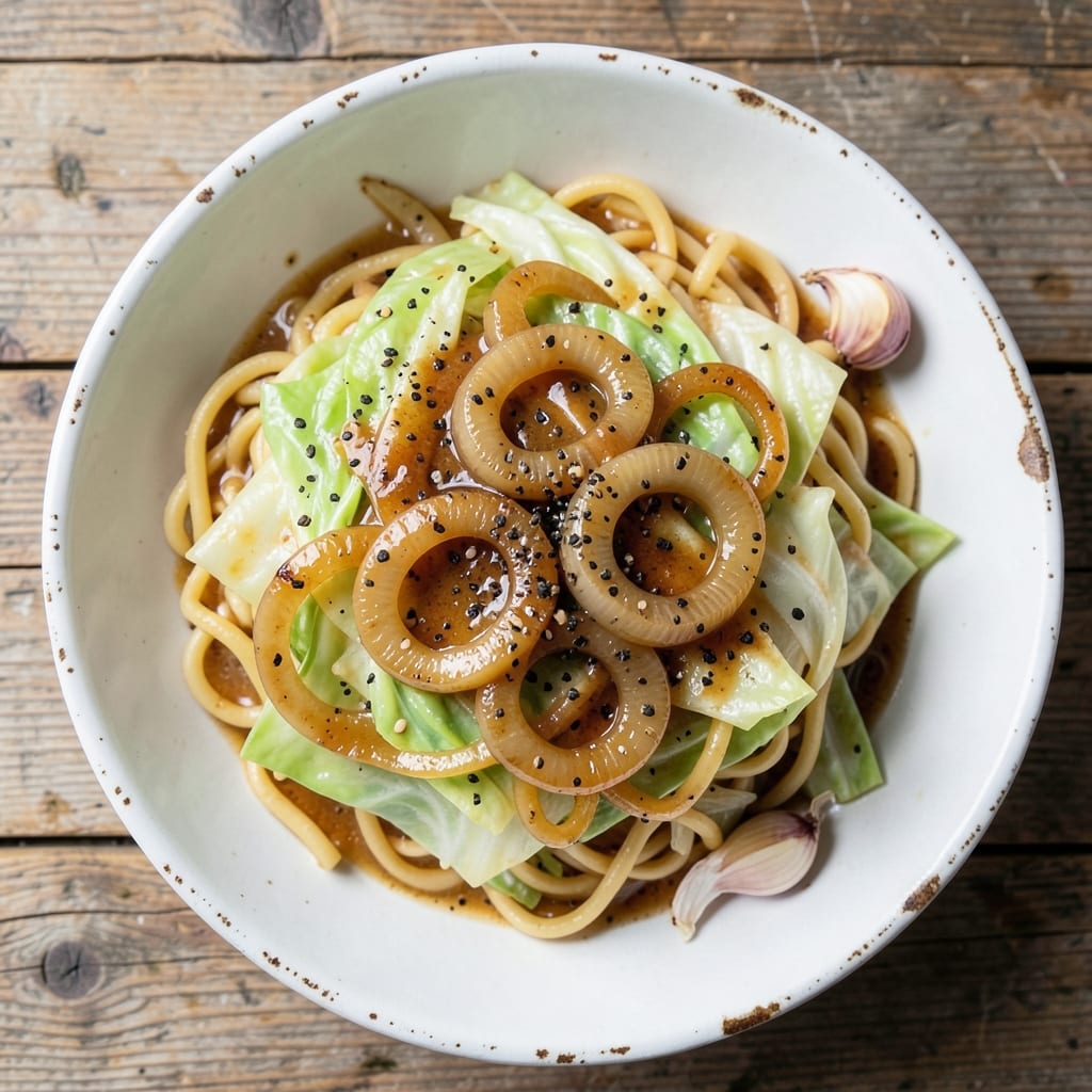 Cabbage Onion Egg Noodle Recipe: Savory Stir-Fry with Crisp-Tender Veggies
