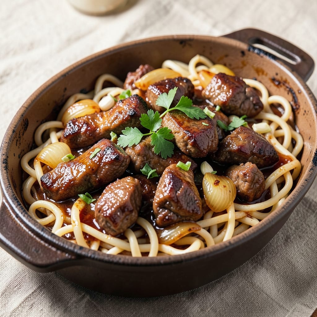 Beef Tips and Egg Noodles Recipe Crock Pot: Slow-Cooked Savory Simmer With Tender Bites