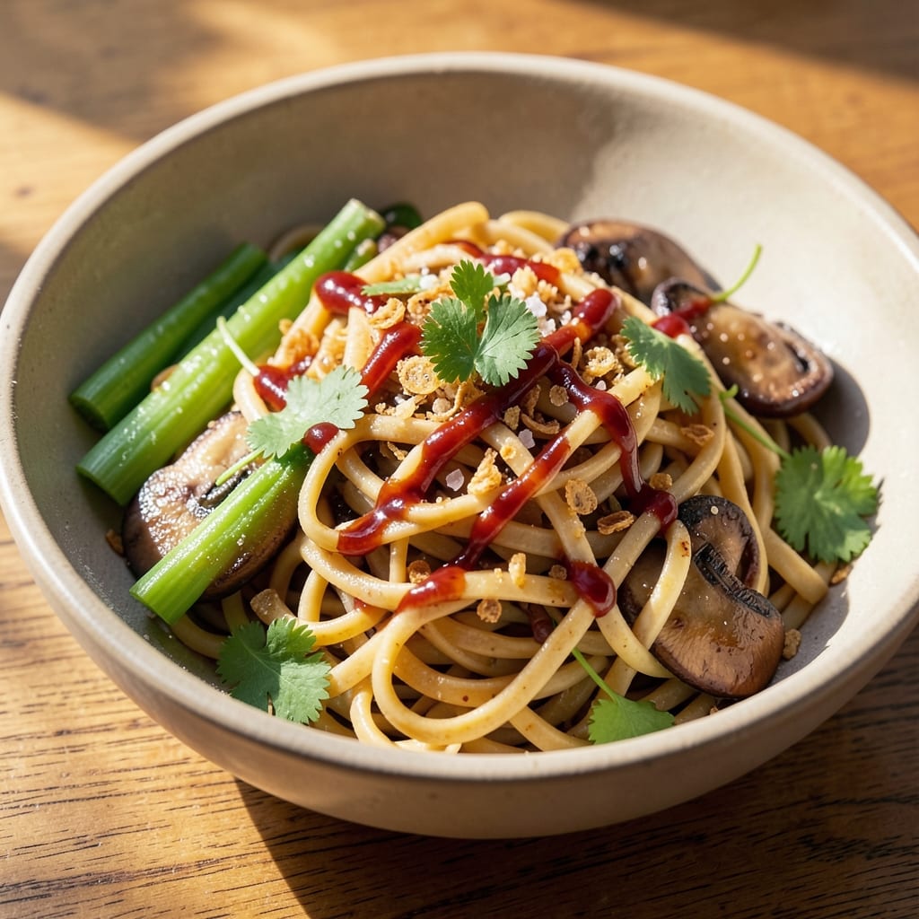 Broad Egg Noodles Recipe: Crispy-Wrapped Comfort With Runny Yolk Magic