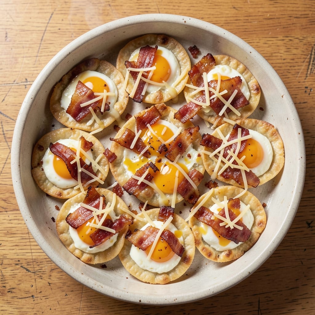 Egg Bacon Muffin Cups Recipe: Crispy Wonton Shells With Smoky Yolk Magic