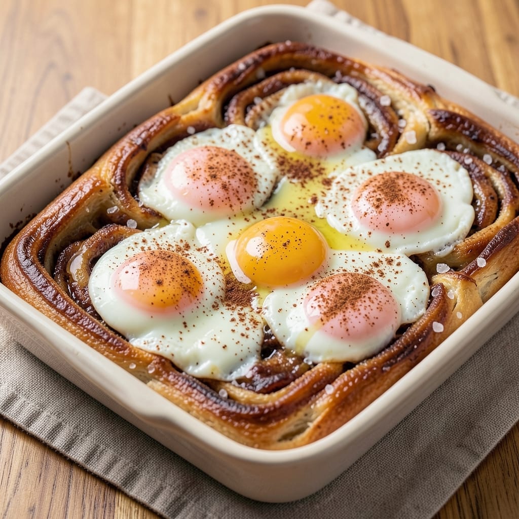 Cinnamon Roll Egg Bake Recipe: Warm Breakfast Casserole With Swirls