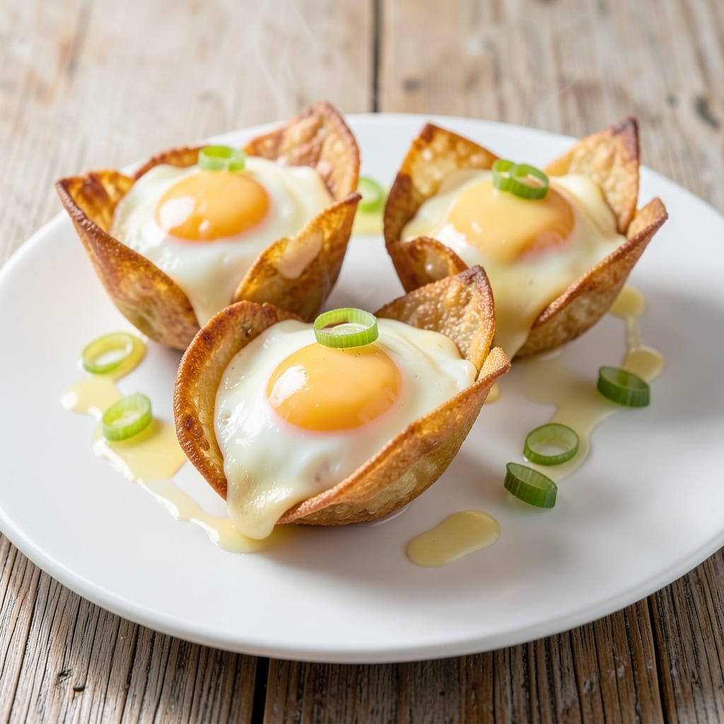 Baby Egg Cups Recipe: Crispy Wonton Shells With Golden Yolk Centers