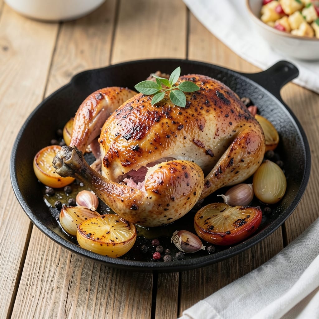 Big Green Egg Sittin' Chicken Recipe: Smoky, Juicy Perfection in Cast Iron